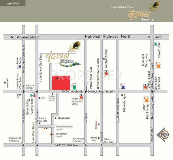 Images for Location Plan of Shree Krishna Vrundavan Heights