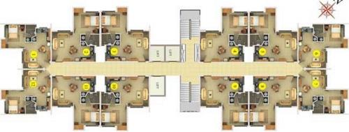 infra-housing nouvelle Nouvelle Cluster Plan from 1st to 9th Floor