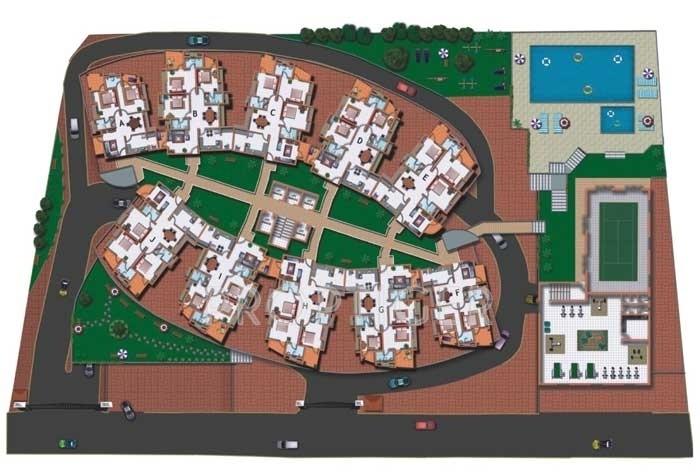  vantage Images for Cluster Plan of Infra Housing Vantage