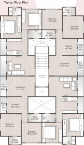  heights Images for Cluster Plan of Maruti Heights