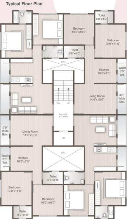  heights Images for Cluster Plan of Maruti Heights