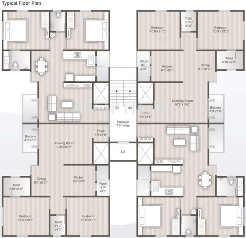  heights Images for Cluster Plan of Maruti Heights