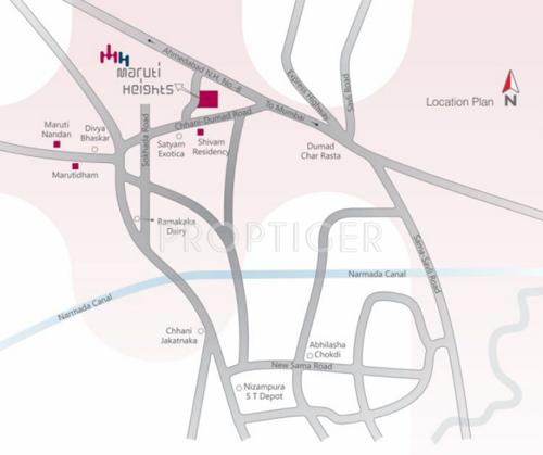  heights Images for Location Plan of Maruti Heights