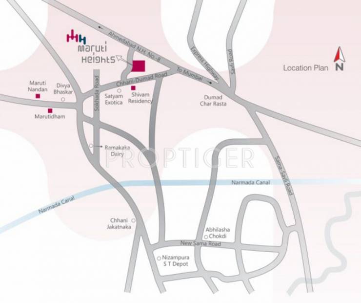 heights Images for Location Plan of Maruti Heights