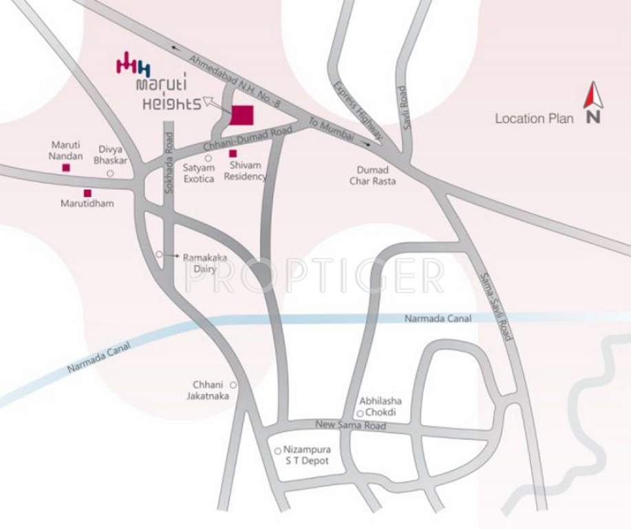  heights Images for Location Plan of Maruti Heights