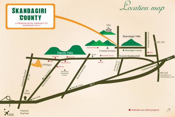 Images for Location Plan of Wellnest Skandagiri County