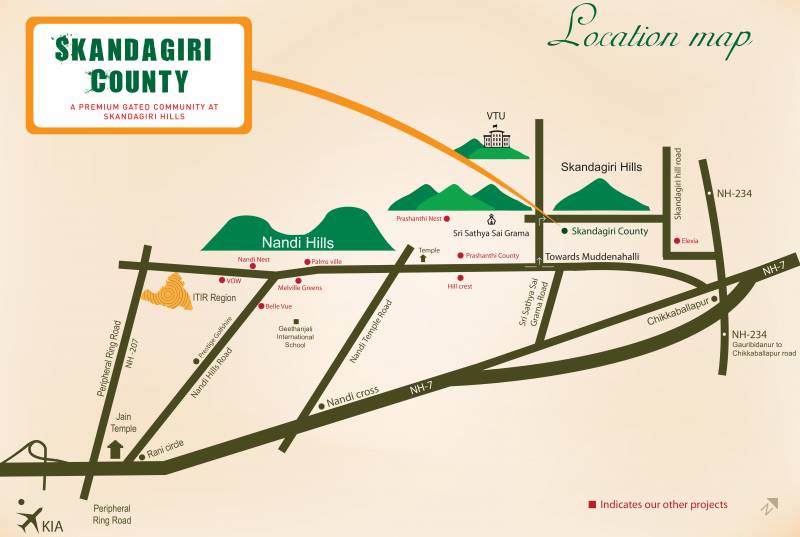 Images for Location Plan of Wellnest Skandagiri County