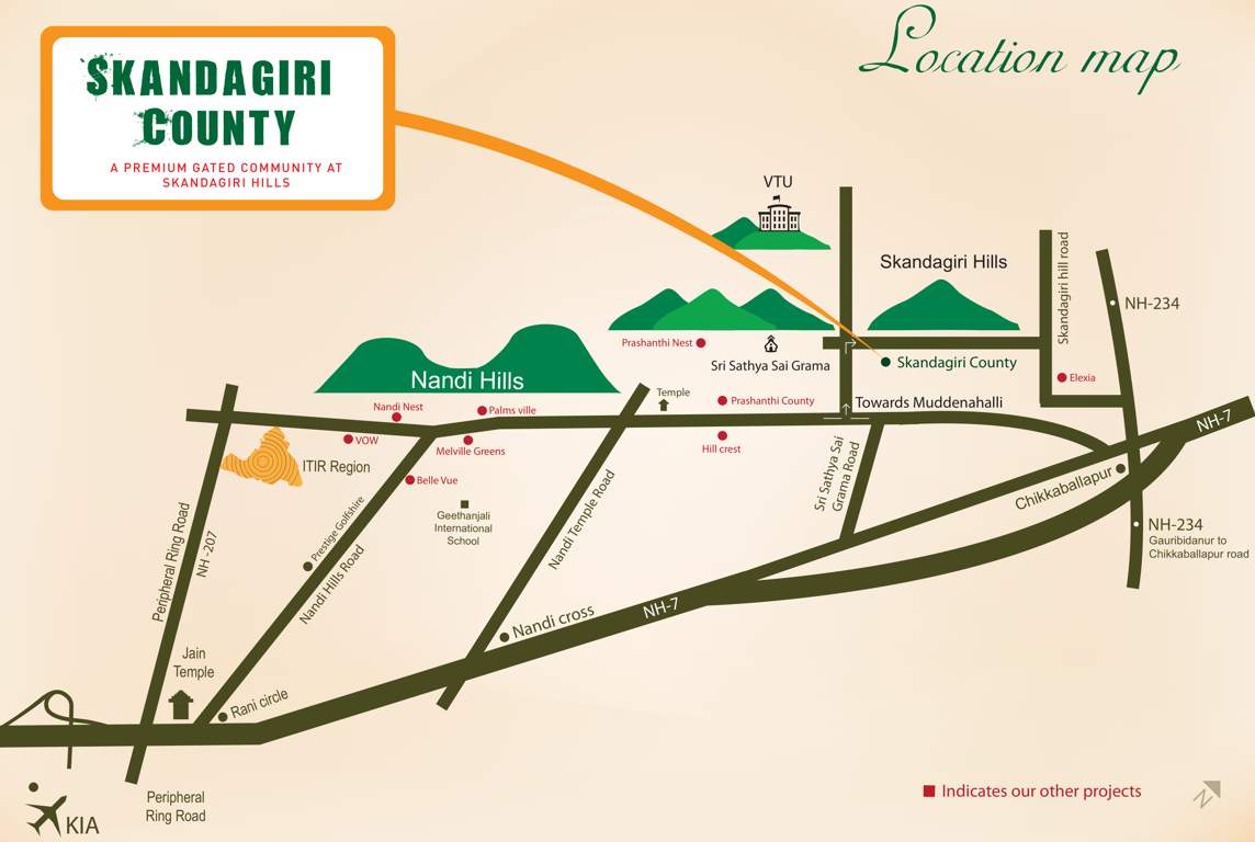 Images for Location Plan of Wellnest Skandagiri County