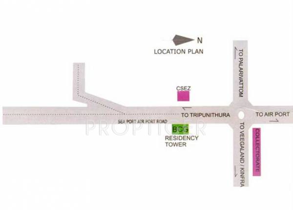 Location Plan bcg-builders residency-towers Location Plan