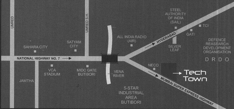  tech-town Images for Location Plan of Saptagiri Tech Town