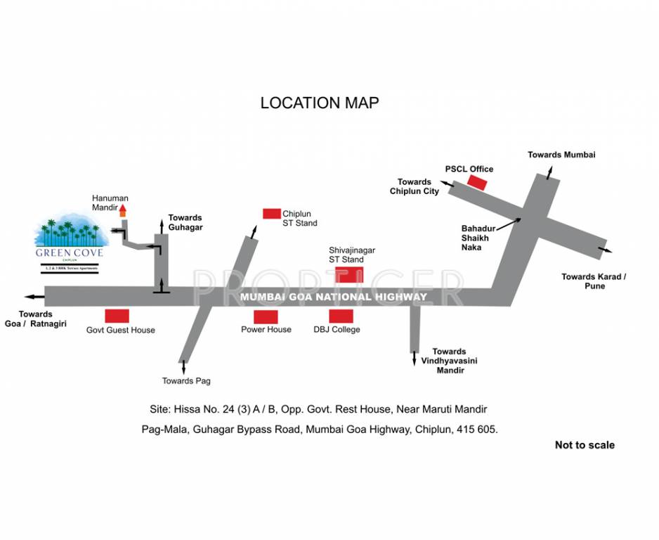 paranjape schemes green cove Location Plan