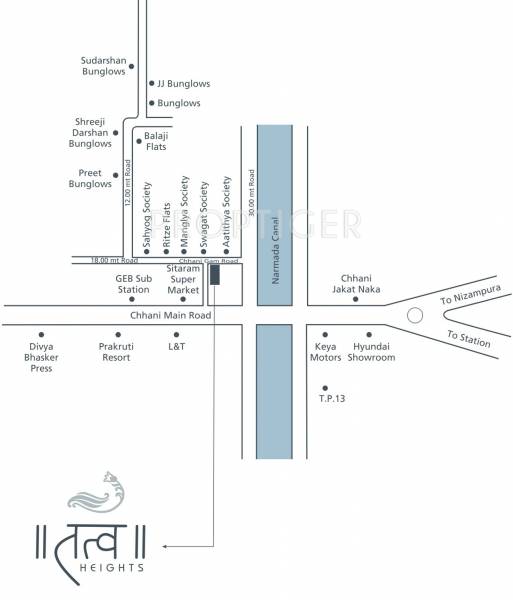 Images for Location Plan of Silverline Tatva Heights Images for Location Plan of Silverline Tatva Heights