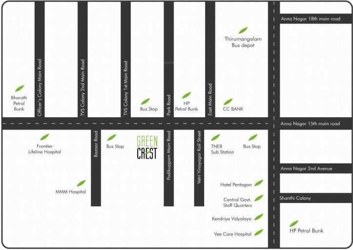  green crest Location Plan