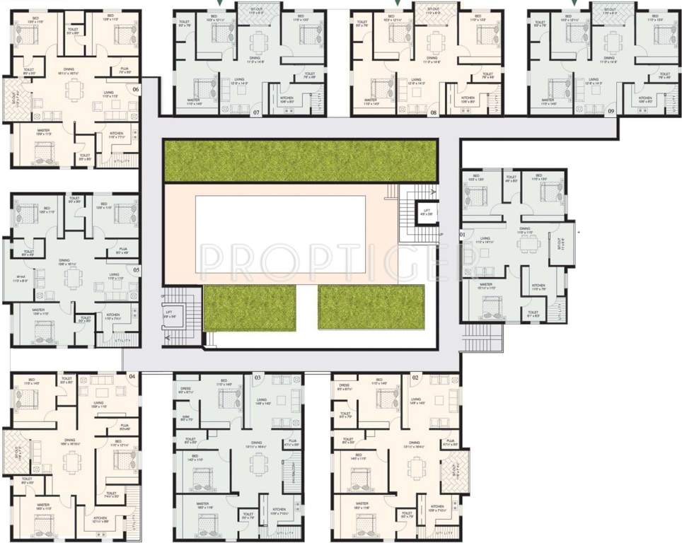 Images for Cluster Plan of Nandighosh Atrium
