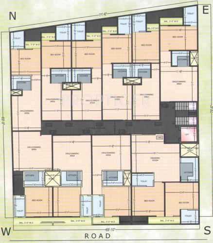 homes Images for Cluster Plan of Sarthak Homes