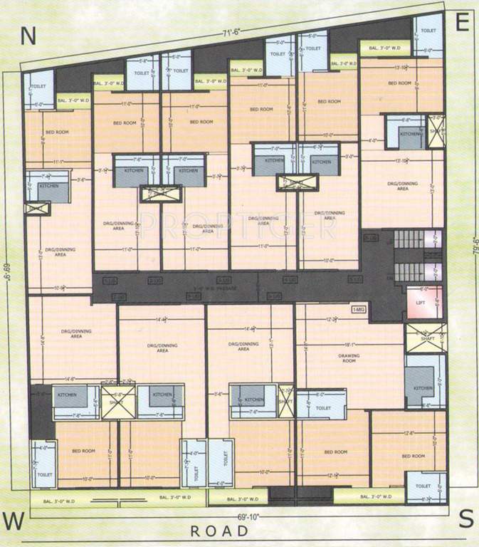 homes Images for Cluster Plan of Sarthak Homes