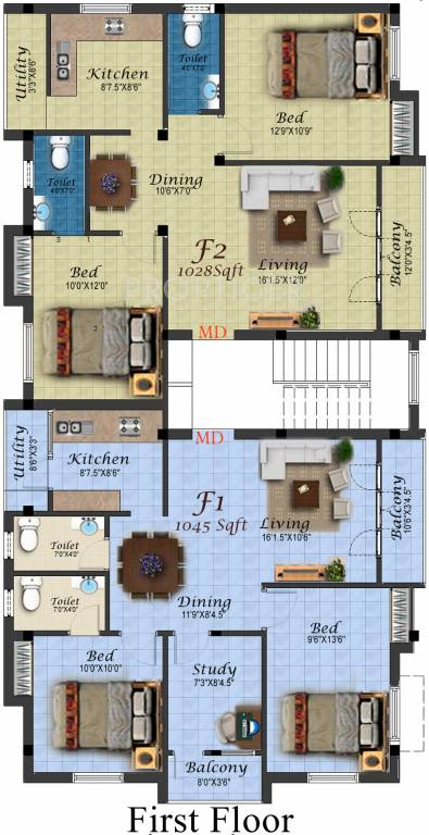 Images for Cluster Plan of Yogalakshmi Constructions Flat