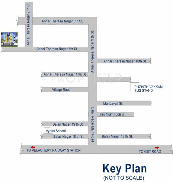 Images for Location Plan of Yogalakshmi Constructions Flat