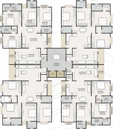 Images for Cluster Plan of Kailash Shikhar shikhar Images for Cluster Plan of Kailash Shikhar