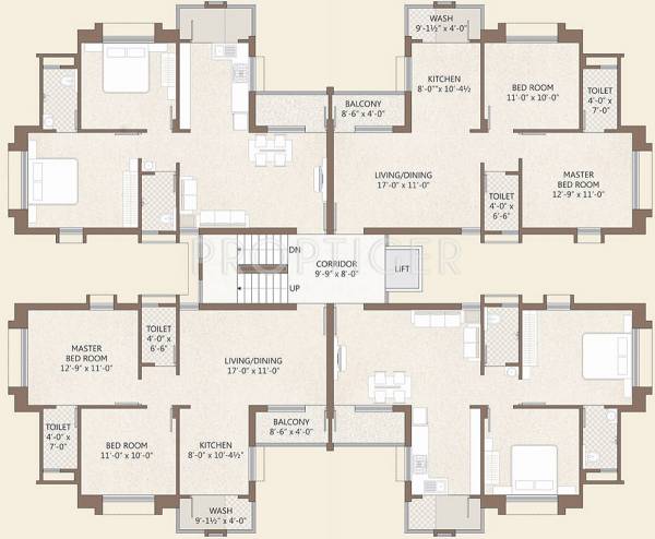 Images for Cluster Plan of Akshar Aaruni Residency