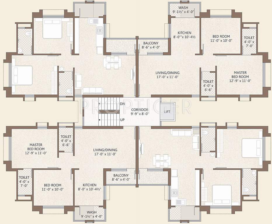 Images for Cluster Plan of Akshar Aaruni Residency