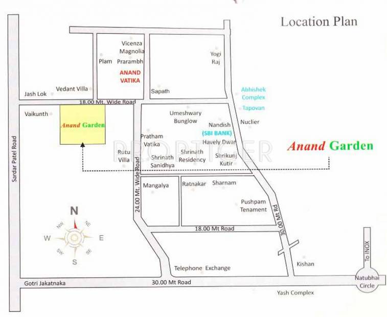  anand-garden Images for Location Plan of Shree Muniji Anand Garden