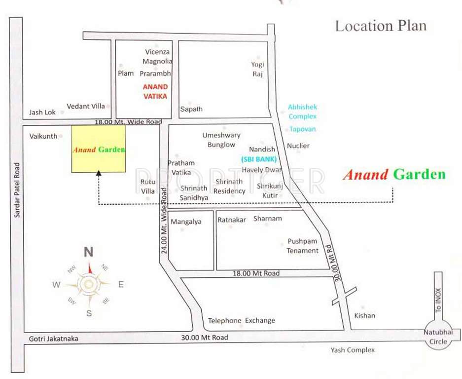  anand garden Images for Location Plan of Shree Muniji Anand Garden
