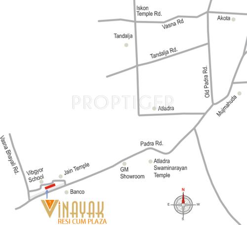  resi-cum-plaza Images for Location Plan of Vinayak Group Vadodara Resi Cum Plaza