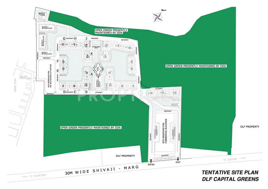 capital greens phase 1 and 2 Images for Layout Plan of DLF Capital Greens Phase 1 And 2