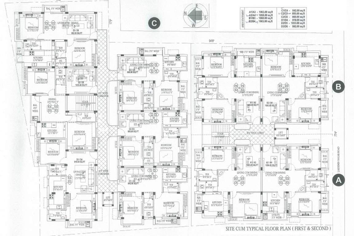Images for Cluster Plan of MR Vijaya Lakshmi Apartments