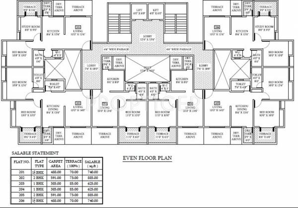Images for Cluster Plan of Ravinanda Sky Square
