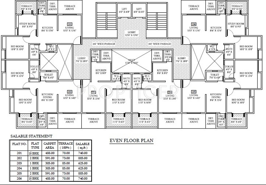 Images for Cluster Plan of Ravinanda Sky Square