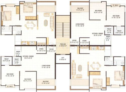  lifestyle Images for Cluster Plan of Akruti Lifestyle