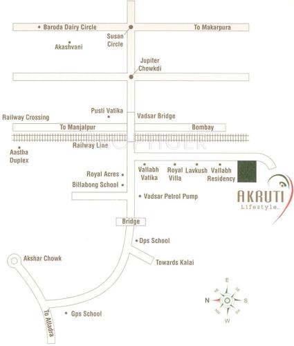  lifestyle Images for Location Plan of Akruti Lifestyle