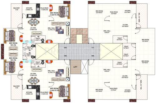 Images for Cluster Plan of Dwarkadheesh Dwarka Heights