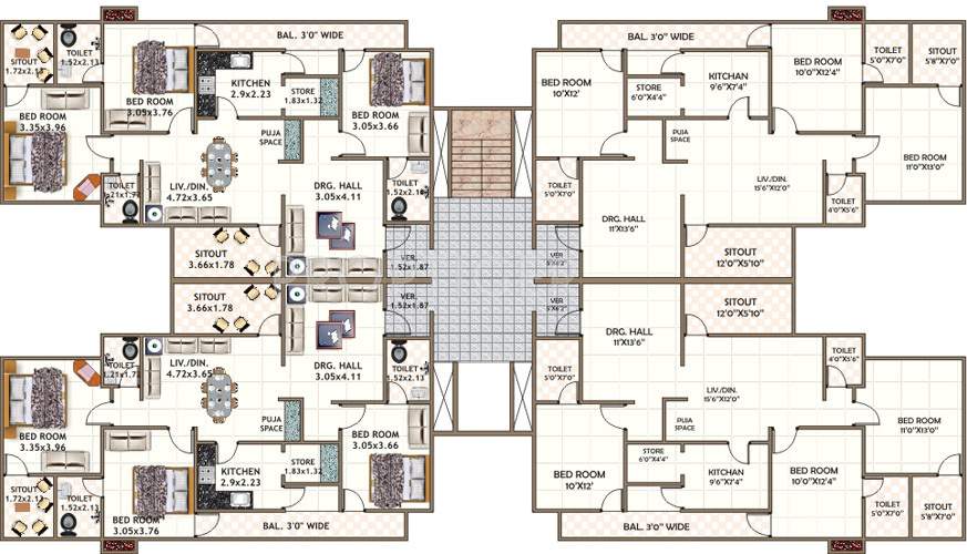 Images for Cluster Plan of Dwarkadheesh Dwarka Heights