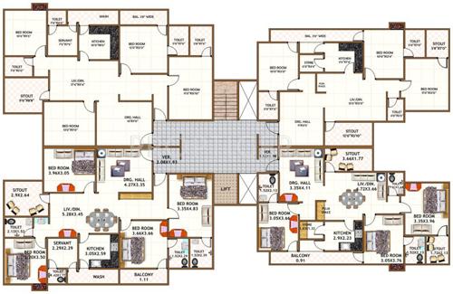 Images for Cluster Plan of Dwarkadheesh Dwarka Heights
