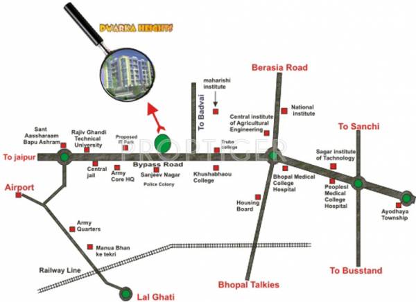 Images for Location Plan of Dwarkadheesh Dwarka Heights