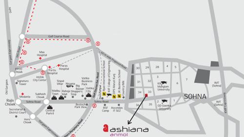  anmol Images for Location Plan of Ashiana Anmol