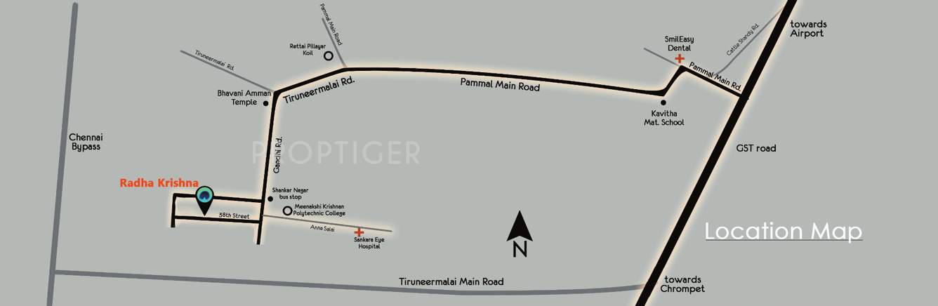 Images for Location Plan of Ankur Constructions Radha Krishna