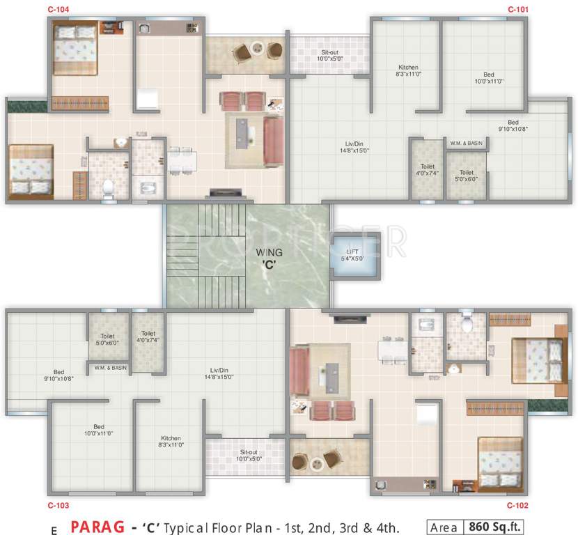 Images for Cluster Plan of Shree Moraya Park