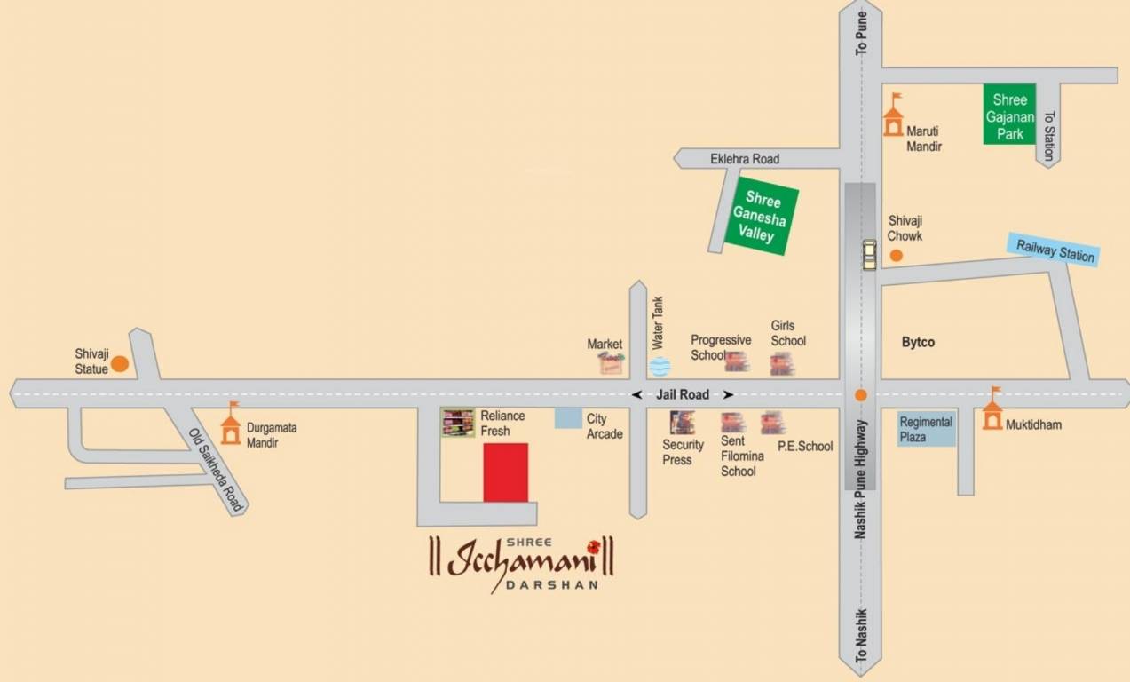 Images for Location Plan of Shree Buildcon Nashik Icchamani Darshan