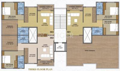 Royale Cluster Plan for 4th Floor shree-ganesh-constructions royale Royale Cluster Plan for 4th Floor