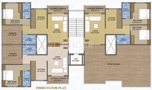 shree-ganesh-constructions royale  Royale Cluster Plan for 4th Floor