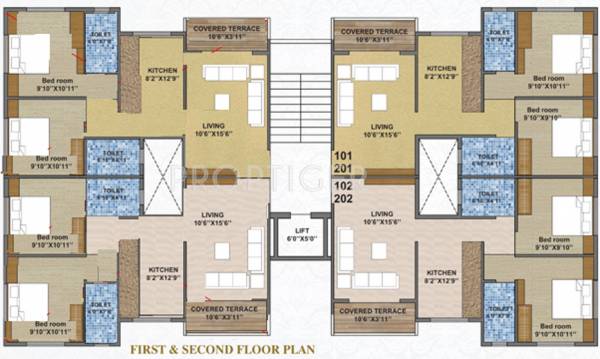 shree-ganesh-constructions royale  Royale Cluster Plan from 1st to 3rd Floor