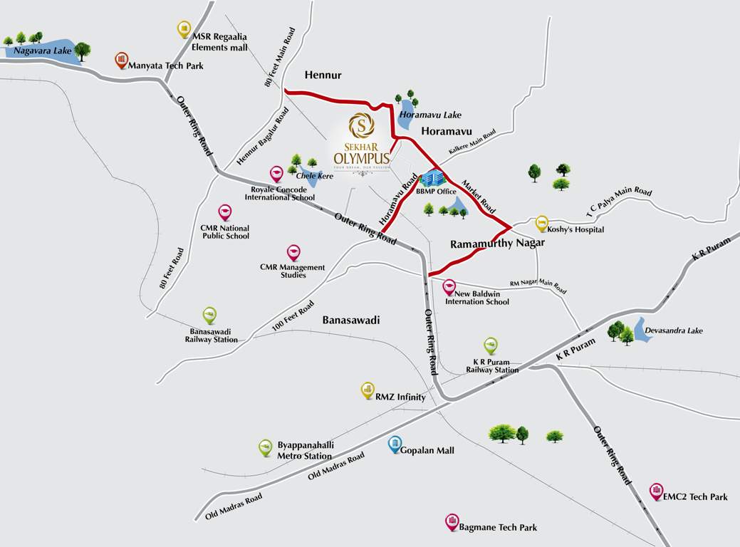  olympus Images for Location Plan of Sekhar Olympus