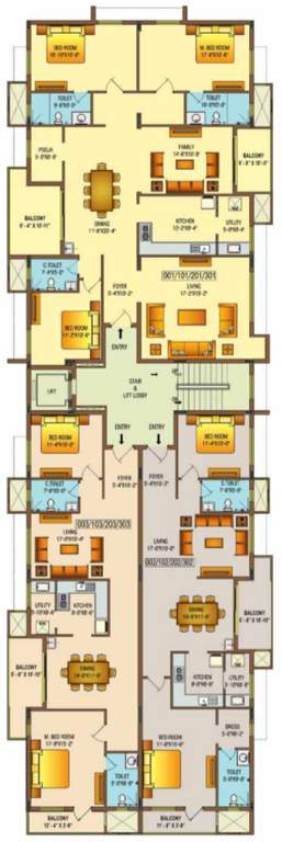  shivalaya Images for Cluster Plan of Sreevatsa Shivalaya