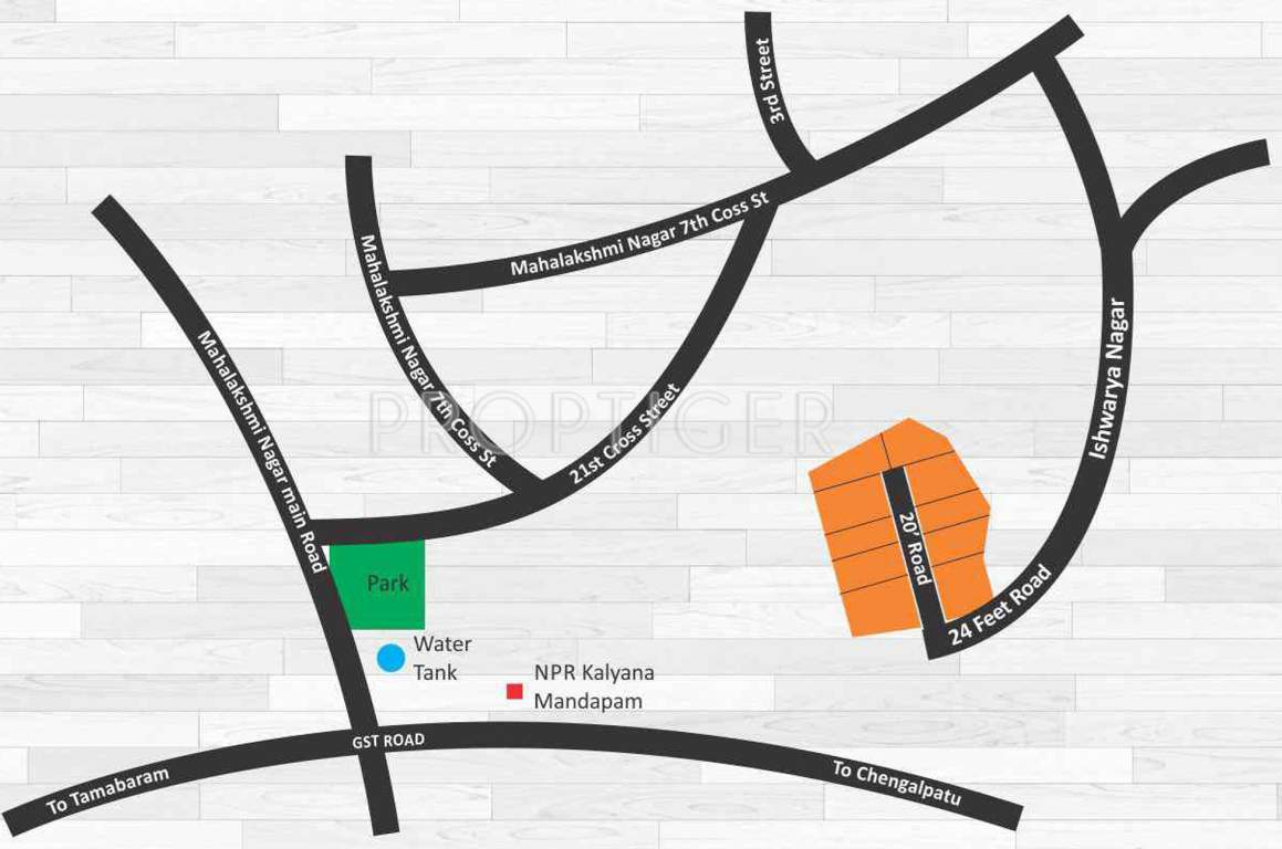  brindhavanam Images for Location Plan of AV Brindhavanam
