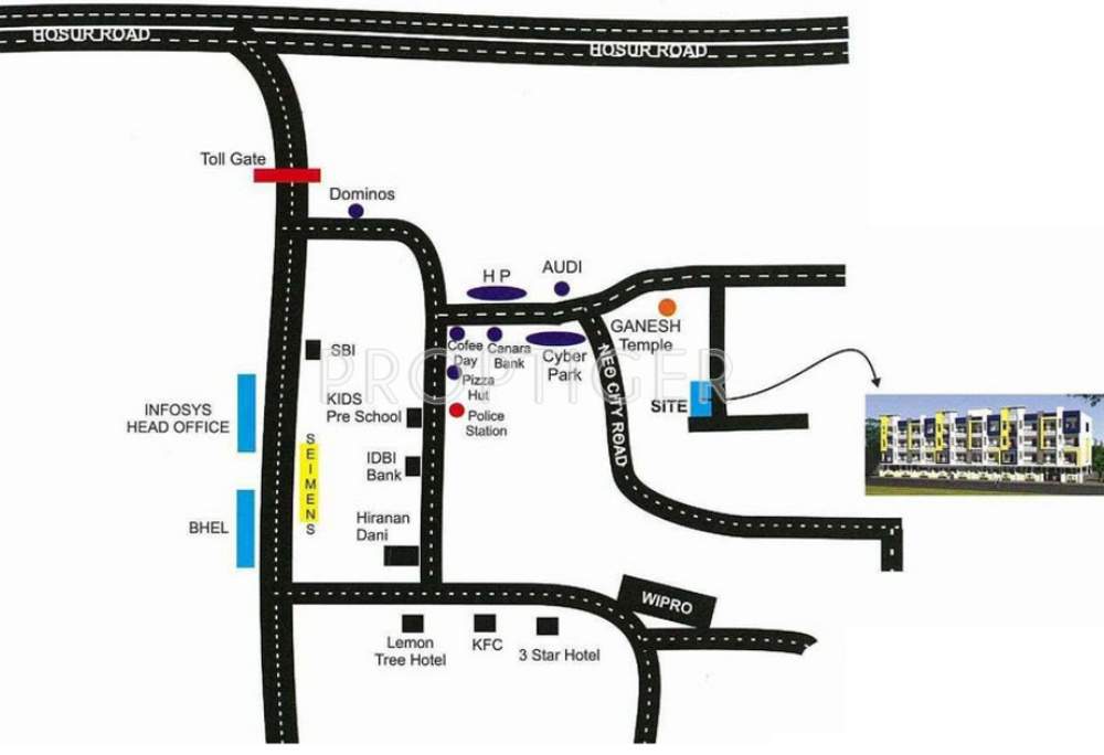  icon Images for Location Plan of Vasavi Icon