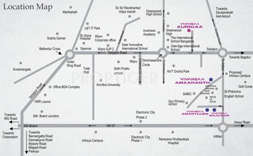  aurigaa Images for Location Plan of Vivansaa Aurigaa